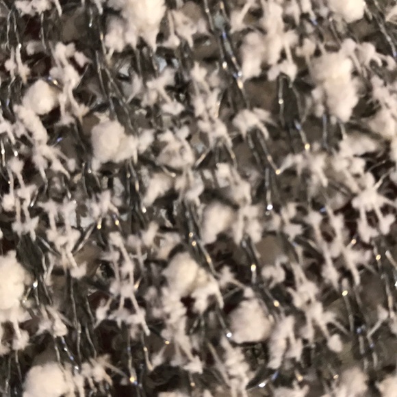 SPARKLY SILVER WHITE AND GREY SWEATER BY NYC SIZE XS EXCELLENT CONDITION! - Picture 2 of 3